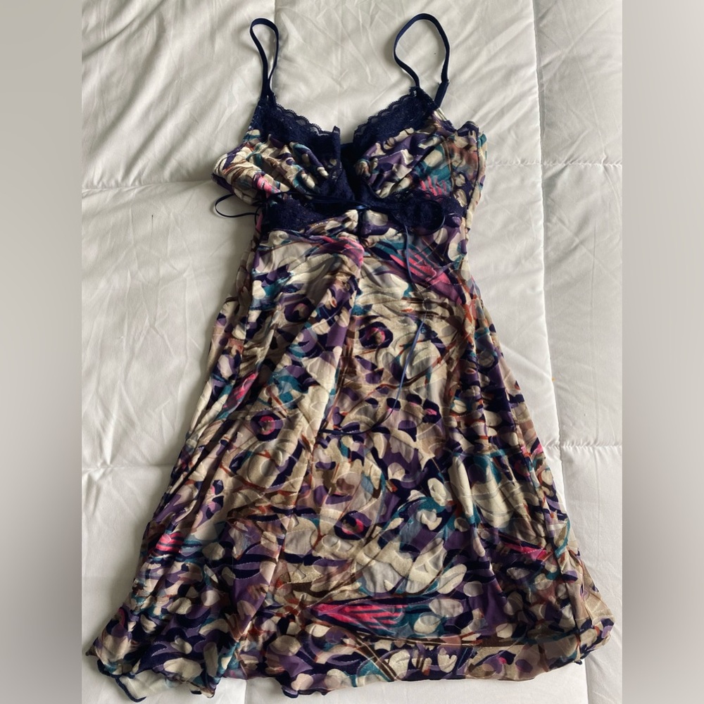 colorful lace dress